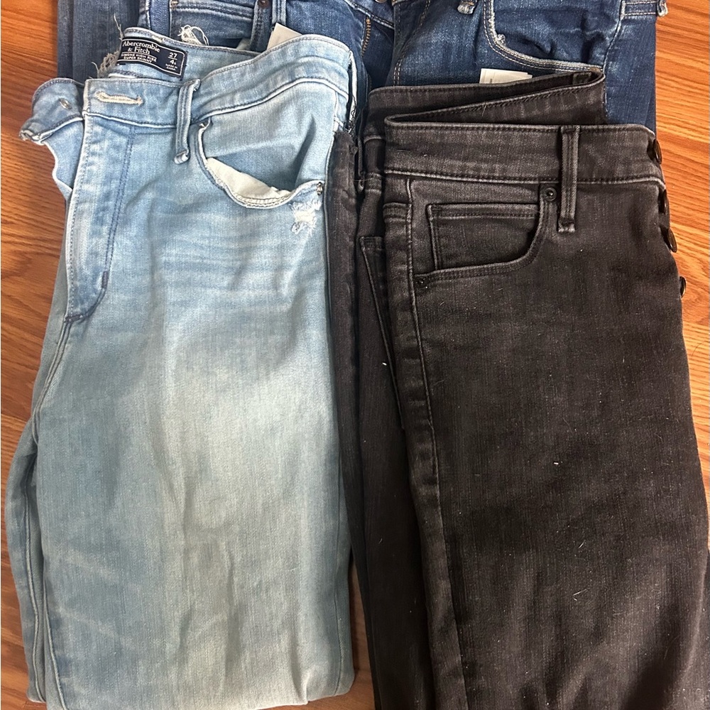 Abercrombie Simone high rise skinny jeans 27